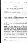 Concerning Certain Revisions to Statutes Relating to the "Colorado Medical Assistance Act", and Making an Appropriation in Connection Therewith. by Colorado General Assembly