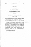 Making an Appropriation to the Colorado School of Mines, for the Fiscal Year 1953-1954