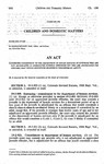 Concerning Commitment to the Department of Human Services of Juveniles Who are Not Adjudicated as Aggravated Juvenile Offenders but Who are Adjudicated for Offenses that Would Constitute Felonies if Committed by Adults. by Colorado General Assembly