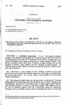 Concerning Child Support Responsibilities Affected by the Federal "Personal Responsibility and Work Opportunity Reconciliation Act of 1996", and Making an Appropriation Therefor. by Colorado General Assembly