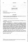 Concerning an Element of Proof the Commissioner of Agriculture Will Not Have to Satisfy When Enforcing the "Pest Control Act". by Colorado General Assembly