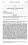 Concerning the Authority of the Department of Human Services to Administer Existing Colorado State and Veterans Nursing Homes.