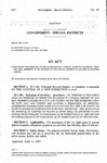 Concerning the Approval of the Alteration of a Special District's Boundary When the Real Property to be Included in the Special District is Located in Another County.