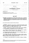 Concerning the Compensation of Elected County Officers, and, in Connection Therewith, Reestablishing the Annual Salaries of County Officers, Changing the Category Classification of Certain Counties, and Repealing the Provision that Specifies How Compensation is Apportioned for Boards of County Commissioners Having Five Members.