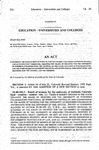 Concerning the Management of Funds by Certain Higher Education Governing Boards, and in Connection Therewith, Creating the Board of Trustees for the University of Northern Colorado Fund, the Trustees of the State Colleges in Colorado Fund, and the State Board for Community Colleges and Occupational Educational Fund, and Providing for the Control and Use Thereof.