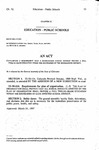 Concerning a Requirement that a Reorganized School District Provide a Full Twelve-Grade Education Within the Boundaries of the Reorganized District.