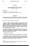 Concerning Implementation of Recommendations of the Committee on Legal Services in Connection with Legislative Review of Rules and Regulations of State Agencies. by Colorado General Assembly