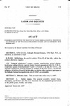 Concerning Discontinuing the Treatment of Indian Tribes as Political Subdivisions for Purposes of the "Colorado Employment Security Act" in Conformity with Federal Law. by Colorado General Assembly