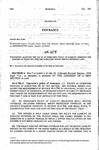 Concerning Allowing the Use of an Operator's Policy of Liability Insurance for Purposes of Complying with the Mandatory Motor Vehicle Insurance Laws. by Colorado General Assembly