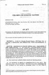 Concerning the Appointment of Individuals by the Court to Assist the Court in the Resolution of Issues Related to Children in Domestic Relations Proceedings.