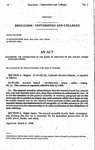 Concerning the Continuation of the Board of Directors of the Auraria Higher Education Center by Colorado General Assembly