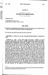 Concerning Administrative Functions Related to the Regulation of Ground Water, and, In Connection Therewith, Making an Appropriation by Colorado General Assembly