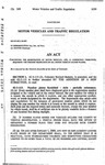 Concerning the Registration of Motor Vehicles, and, In Connection Therewith, Requiring the Periodic Reissuance of all Motor Vehicle License Plates by Colorado General Assembly