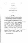 Making an Appropriation for the Ordinary Expenses of the Legislative Department, During and on Account of the Second Extraordinary Session of the Thirty-Ninth General Assembly.