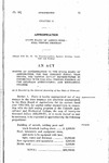 Making an Appropriation to the State Board of Agriculture, for the Current Fiscal Year 1953-1954, for Capital Outlay Expenditures in Connection with the Bull Testing Program at the Colorado Agricultural and Mechanical College.