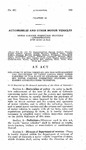 Relating to Motor Vehicles and the Enforcement and Collection of Taxes Levied Upon Motor Carriers by the State of Colorado, Establishing Motor Carrier Inspection Stations, and Making Appropriations Therefor.