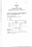 Comparative Table: Colorado Revised Statutes 1953