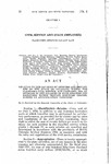 Relating to the Salaries of Officers and Employees of the State of Colorado Within the Classified Civil Service, and Providing for an Increase in the Salaries of Such Officers and Employees Within Certain Specified Grades, Making an Appropriation Therefor.