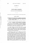 Authorizing the Exchange of Certain Lands Now Owned by the State of Colorado for the Use of the State Penitentiary, for Other Privately Owned Lands.