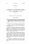 Relating to Motor Vehicles and the Enforcement and Collection of Taxes Levied Upon Motor Carriers by the State of Colorado, and to Amend Chapter 80, Session Laws of Colorado, 1955.