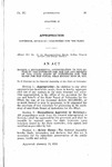 Making a Supplemental Appropriation to the Office of the Governor for the Use and Benefit of the State Board of Industries for the Blind for the Fiscal Year Ending June 30, 1956.