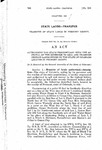 Authorizing the State Penitentiary With the Approval of the Governor to Sell and Transfer Certain Lands Owned By the State of Colorado Located in Fremont County.