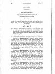 Relating to the Public Schools and Making an Appropriation to the State Department of Education for the Purpose of Providing Funds for Distribution During the Fiscal Year Beginning July 1, 1957.