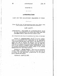 Authorizing a Transfer of Appropriations Made to the Department of Game and Fish for the Current Fiscal Year Ending June 30, 1957.