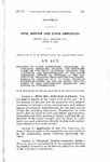 Relating to State Government Personnel; Establising Personnel Policies and Practices Based on the Merit Principle; Defining the Authority and Responsibility of the State Personnel Offices as Provided in the Constitution; Providing Penalties for Violations; Repealing Articles 26-1-1 to 26-1-10, Colorado Revised Statutes 1953, and All Other Acts and Parts of Acts Inconsistent Herewith; and Making an Appropriation.