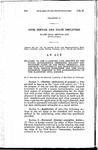 Relating to the Classified Civil Service of the State: Establishing Personnel Policies and Practices Based on the Merit Principle; and Defining the Authority and Responsibility of the Civil Service Commission and the State Personnel Director in the Administration of the Classified Civil Service