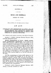 Concerning the Commissioner of Mines and His Deputy and Providing for Their Appointment, Qualifications, and Tenure of Office; and Designating the Commissioner of Mines as the Director of Natural Resources