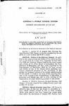 Relating to the Organiation of School Districts, and to Amend Article 25 of Chapter 123, Colorado Revised Statutes 1953 (SUPP.)