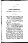 An Act to amend Article XVIII of the State Constitution Making Lawful the Conduction of Certain Games of Chance by Certain Non-Profit Orginizations and Prescribing Restrictions Therefor