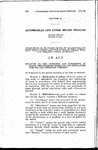 Relating to the Licensing and Numbering of Boats, Fees Charged Therefor, and Regulating the Use and Operation Thereof