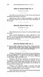 Senate Resolutions No. 6