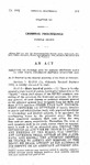 Relating to Parole and to Amend Sections 39-17-3 (1) and 39-17-6, Colorado Revised Statutes 1953.