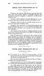 House Joint Resolution No. 14