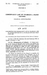 Concerning the Conservancy Law of Colorado, and to Amend Section 30-5-20, Colorado Revised Statutes 1953.