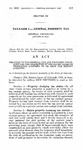 Relating to the General Tax and Providing Procedure for the Collection of Pro-rated Taxes on Properties Acquired by or From Tax Exempt Agencies.