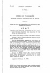 Amending the Penalty Provisions of 40-7-19, Colorado Revised Statutes 1953, Relating to the Crime of Insurrection.