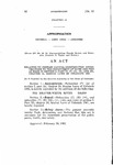 Relating to Certain Capital Construction Appropriations to the Department of Game and Fish as Made in Section 2, Part XI, (7) (A), (B), and (D), Chapter 24, Session Laws of Colorado 1961.