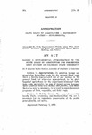 Making a Supplemental Appropriation to the State Board of Agriculture for the Experiment Station of Colorado State University.