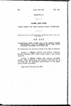 Concerning Chief Creek and Sand Arroyo Creek Reservoirs, and to Repeal 62-17-3 and 62-17-6, Colorado Revised Statutes 1953.