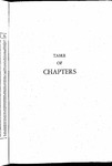 Table of Chapters