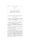 Concerning the Sale of State Lands and Timber Thereon, Under the Jurisdiction of the State Board of Land Commissioners.