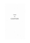 Table of Chapters