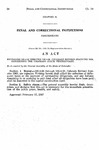 Repealing 105-4-25 Through 105-4-29, Colorado Revised Statutes 1963, Concerning the Colorado State Penitentiary