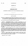 Making an Appropriation from the Firemen's Pension Fund to the Northwest Conejos County Fire Protection District, to Be Credited to the Firemen's Pension Fund of Said District