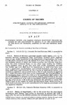 Concerning Courts, and Making Certain Statutory Changes Required by the Amendment to Article VI of the Constitution of the State of Colorado, Adopted at the 1962 General Election