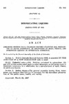 Amending Section 75-2-3 Colorado Revised Statutes 1963, Pertaining to Sales, Shipments, or Deliveries of Malt, Vinous, and Spirituous Liquors in Interstate Commerce